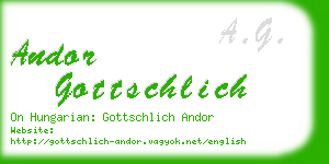 andor gottschlich business card